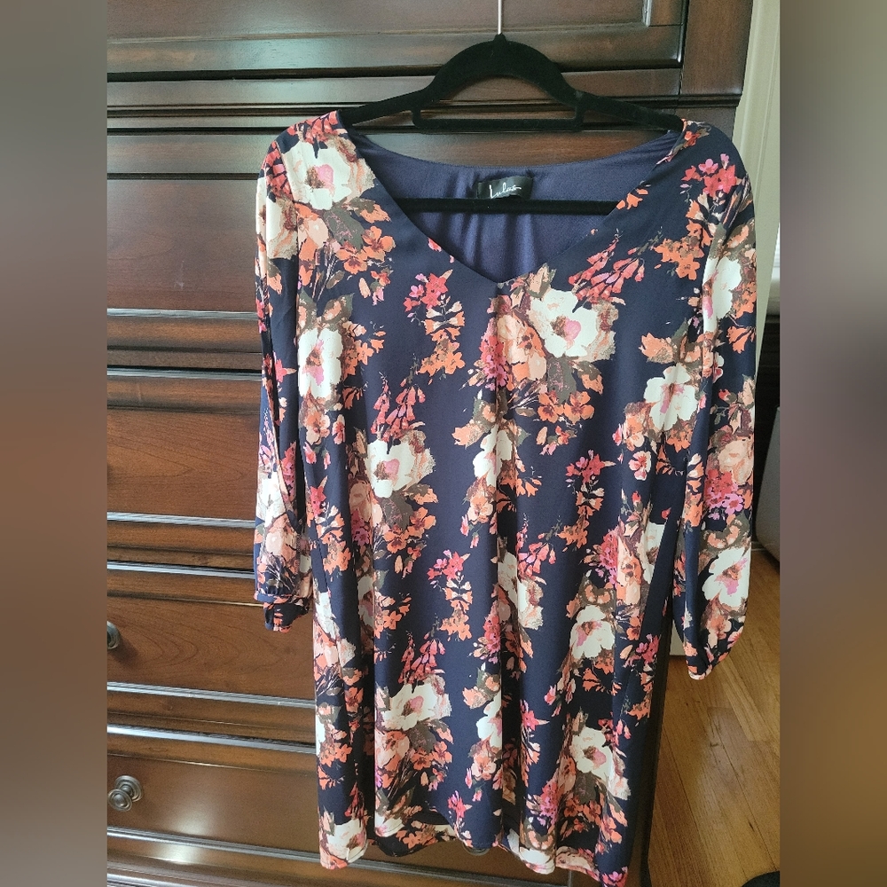Long sleeve floral dress